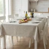 Tovaglia rettangolare 12 persone Antimacchia Stefy resinata stile Shabby