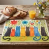 Tovaglietta Colazione Gatti Funny Impermeabile e Antimacchia