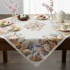 Tovaglietta quadrata Pasquale centrotavola 100% cotone 93x93 Flowery