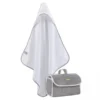Triangolo neonato in spugna + Beauty Borbonese KIDS Splendido grigio